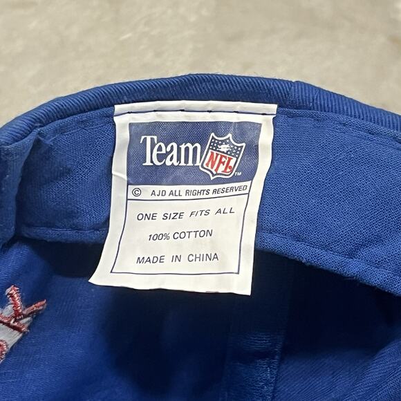 Vintage Football New York Giants Team NFL Adjustable Snapback Cap Hat 90s - Picture 4 of 7